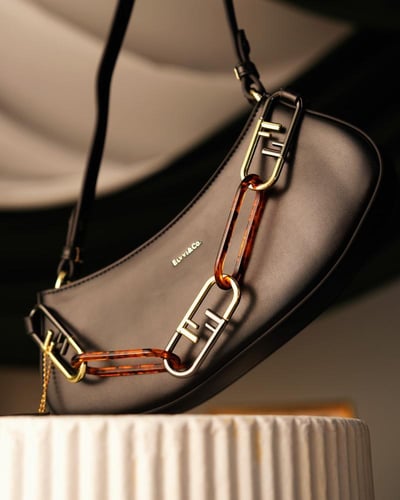 ‎ شنطة نسائية الفي اند كو باللون الأسود