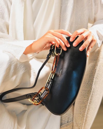 ‎ شنطة نسائية الفي اند كو باللون الأسود