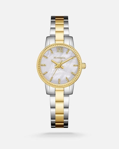 ساعة نسائية الفي اند كو ستيل بلون ذهبي وفضي