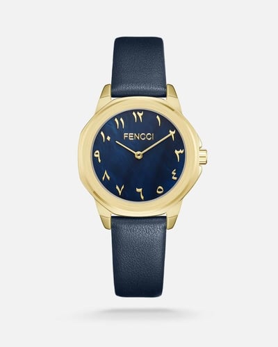 هدية نسائية فينشي مميزة ساعة من الجلد وأساور