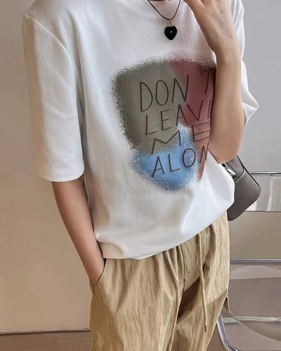 ‎ تي شيرت نسائي الفي اند كو باللون الأبيض