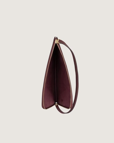 شنط باوتش آن للجنسين من الجلد بلون عودي