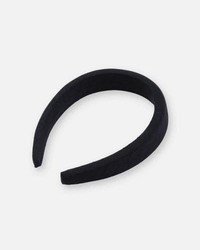 طوق للشعر عريض باللون الأسود
