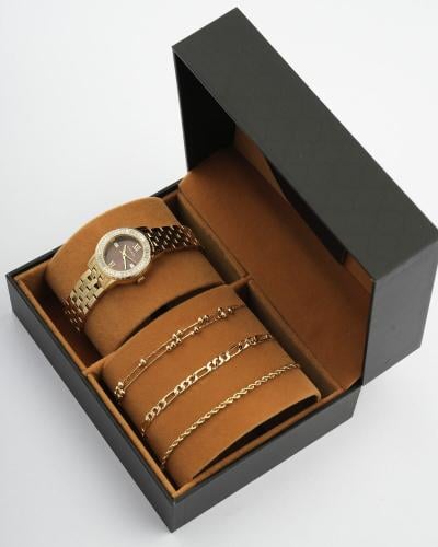 هدية نسائية الفي اند كو بتصميم أنيق ساعة ستيل واسا...