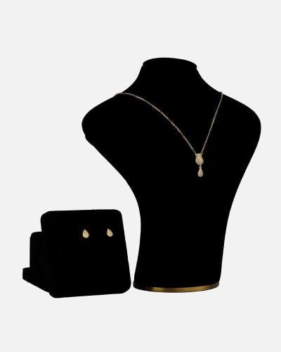 ‎ طقم نسائي فينشي أنيق بلون ذهبي