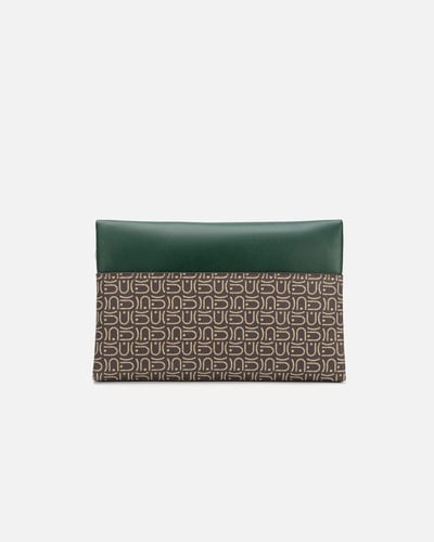 ‎ شنطة نسائية من الجلد باللون الأخضر