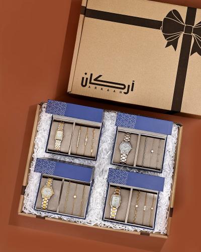 بكج هدايا نسائية فينشي بتصميم أنيق من ساعة واساور