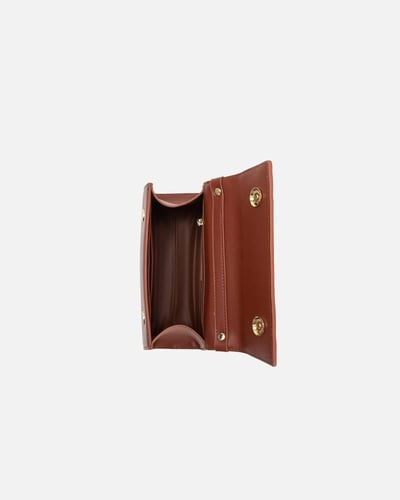 شنط نسائية الفي اند كو من الجلد بلون بني