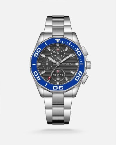 ساعة رجالية الفي اند كو ستيل بلون فضي