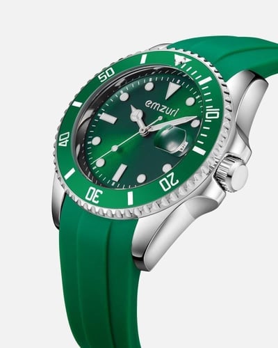 ساعة رجالية إمزوري بلون أخضر