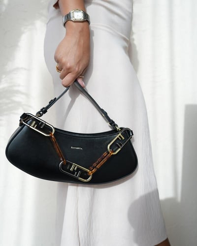 ‎ شنطة نسائية الفي اند كو باللون الأسود