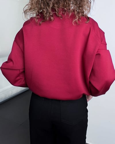 ‎ هودي نسائي الفي اند كو بتصميم أنيق بلون أحمر