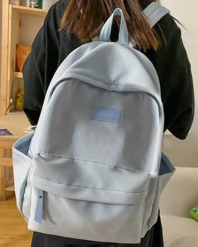  شنطة ظهر للجنسين بلون أزرق