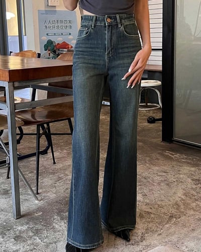  بنطلون جينز نسائي الفي اند كو بتصميم أنيق بلون أ...