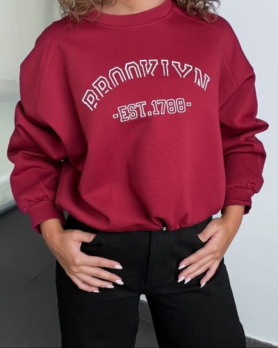 ‎ هودي نسائي الفي اند كو بتصميم أنيق بلون أحمر