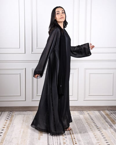 ‎ عباية نسائية زايروس ستان بلون أسود