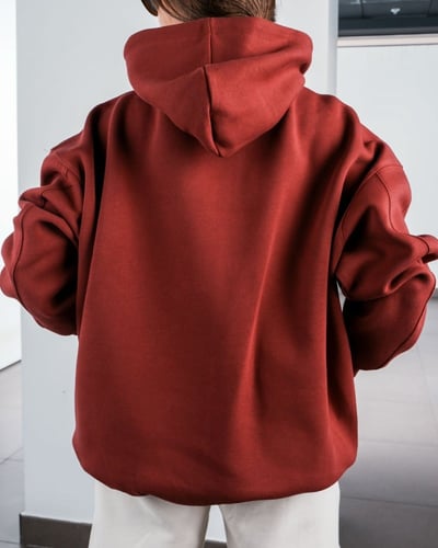 ‎ هودي نسائي الفي اند كو بتصميم مميز بلون أحمر