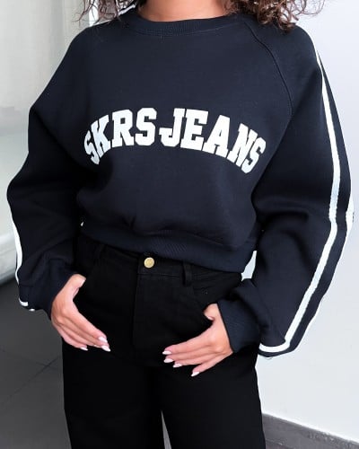 ‎ هودي نسائي الفي اند كو أنيق بلون أزرق