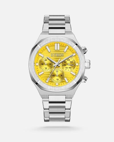 ‎ ساعة رجالية زايروس ستيل بلون فضي