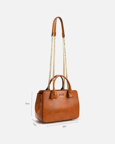 شنطة نسائية إمزوري كلاسيك بلون بني