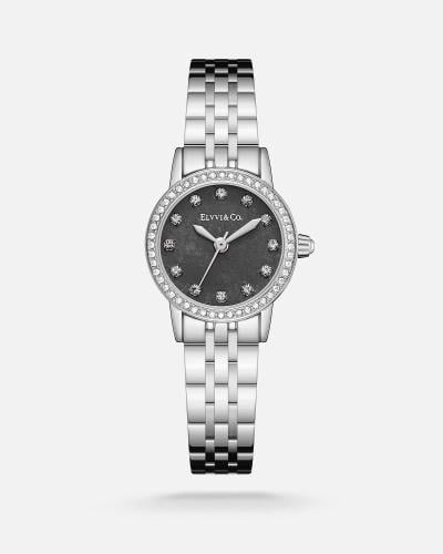 ساعة نسائية أنيقة بلون فضي الفي اند كو