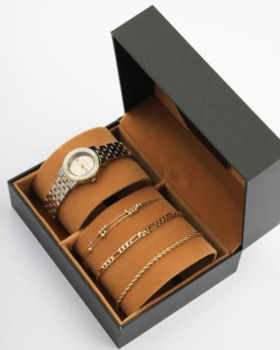 هدية نسائية الفي اند كو بتصميم أنيق ساعة ستيل واسا...