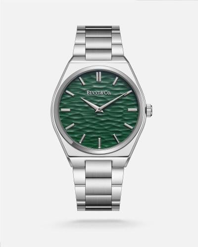 ساعة رجالية الفي اند كو ستيل باللون الفضي