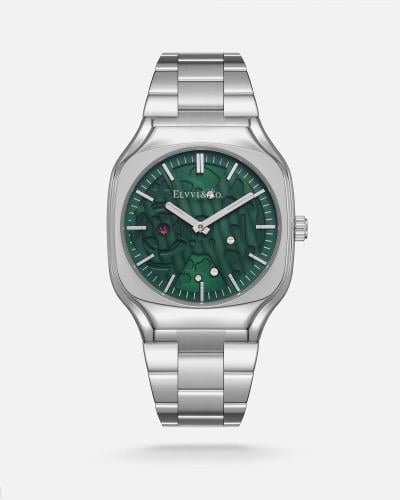 ساعة رجالية ستيل بلون فضي الفي اند كو