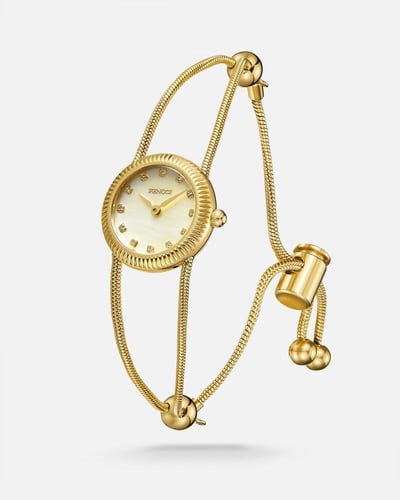 هدية نسائية فينشي مميزة باللون الذهبي