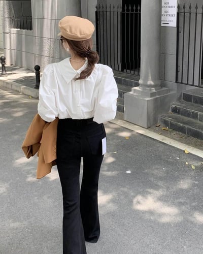  بنطلون جينز نسائي الفي اند كو بلون أسود