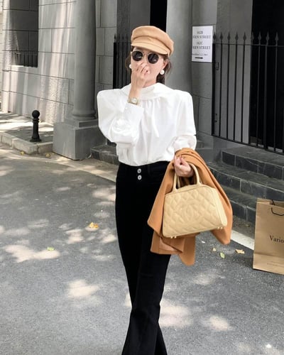  بنطلون جينز نسائي الفي اند كو بلون أسود