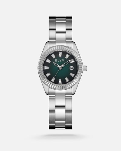 هدية نسائية الفي اند كو بلون فضي من ساعة واساور