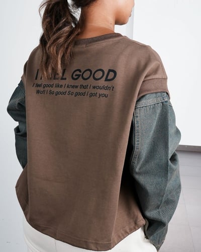 ‎ هودي نسائي الفي اند كو أنيق باللون البني وجينز