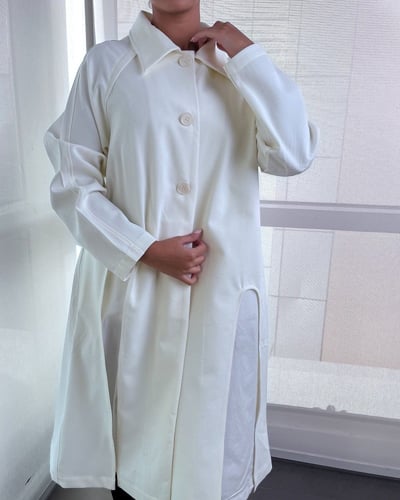 ‎ كوت نسائي الفي اند كو باللون الأبيض