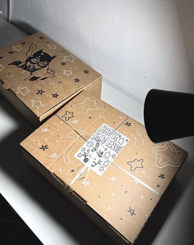 الكتابة والرسم على البوكس