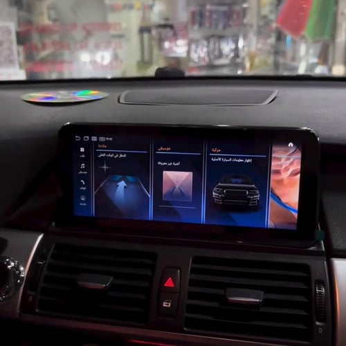 شاشة بي ام دبليو اكس 6 كاربلاي BMW X6 carplay 2013...