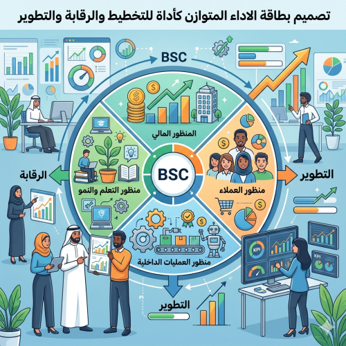تصميم بطاقة الاداء المتوازن كأداة للتخطيط والرقابة...