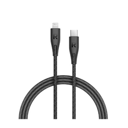 كيبل نايلون راف باور من USB- C إلى لايتنينج