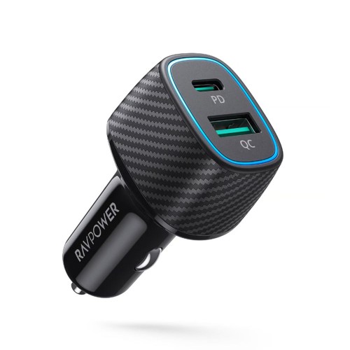 راف باور شاحن سيارة بمنفذ بي دي و منفذ يو اس بي |...