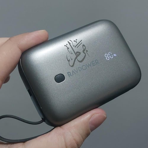 بطارية راف باور بقوة 20 وات بسعة 10000 ملي امبير م...