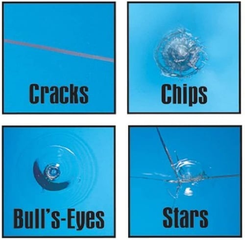 طقم إصلاح الزجاج الأمامي