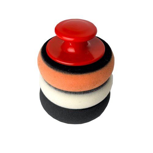 إسفنجات تلميع يدوية مع مقبض