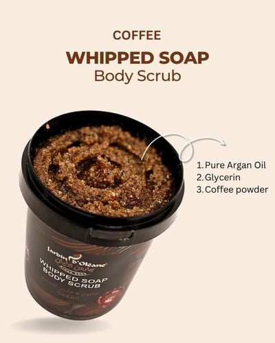 جاردن اوليان - صابون ومقشر للجسم بالقهوة | 500 جرا...