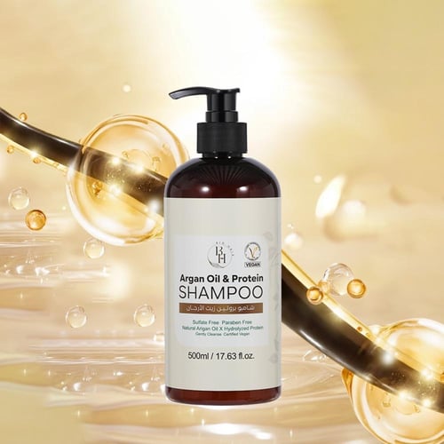 طقم العناية بالشعر بايو هير بزيت الأرجان والبروتين...