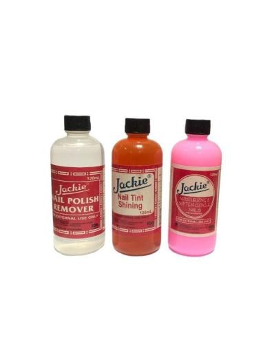 مجموعة العناية بالأظافر جاكي مكون من 3 قطع120 مل