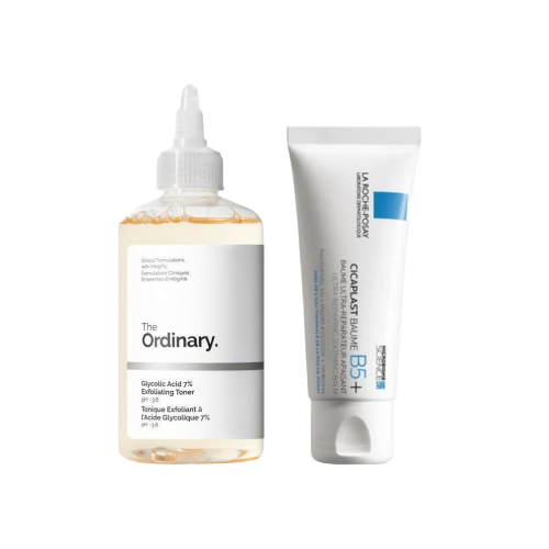 طقم تقشير ونضارة البشرة – تونر حمض الجليكوليك + بل...