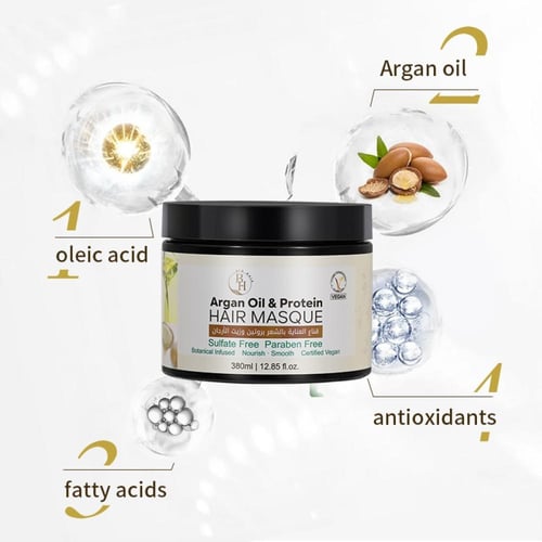 طقم العناية بالشعر بايو هير بزيت الأرجان والبروتين...