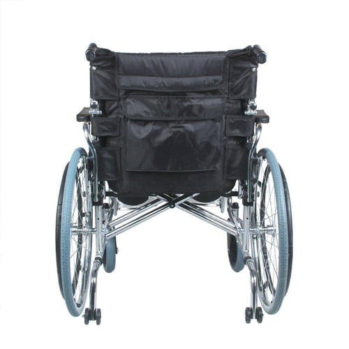 كرسي متحرك عريض دبل اكس مبطن مع رافع رجل