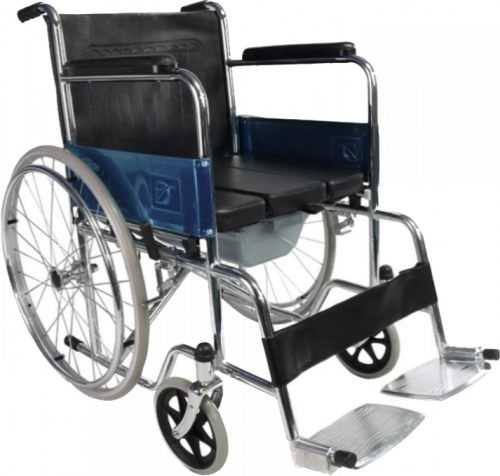 كرسي حمام حرم متحرك جلد