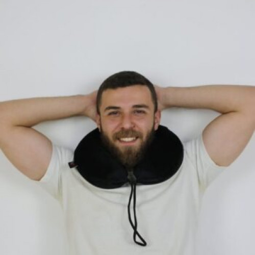 وسادة السفر الطبية للرقبة ميمورى فوم للسفر الطويل...